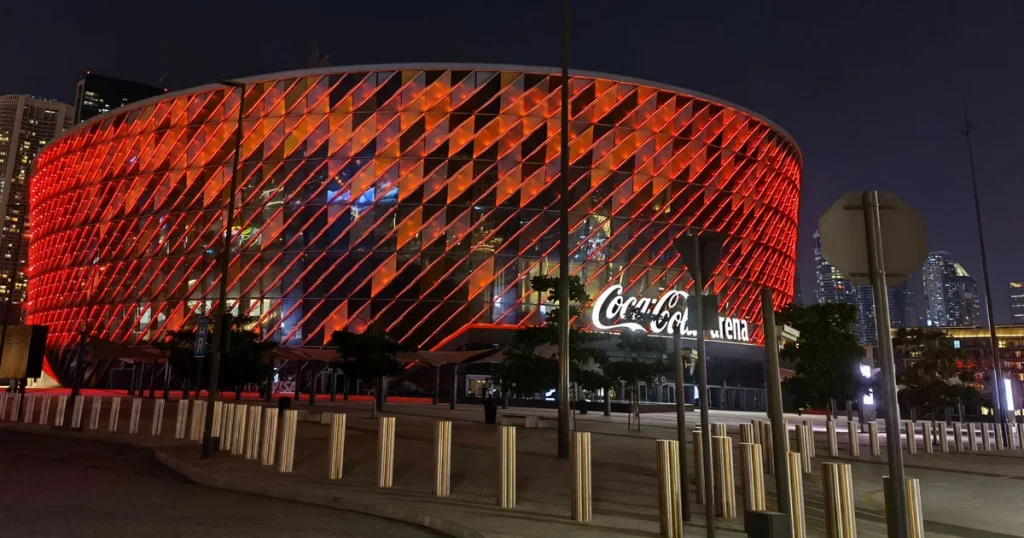 Coca Cola Arena place Dubai UAE