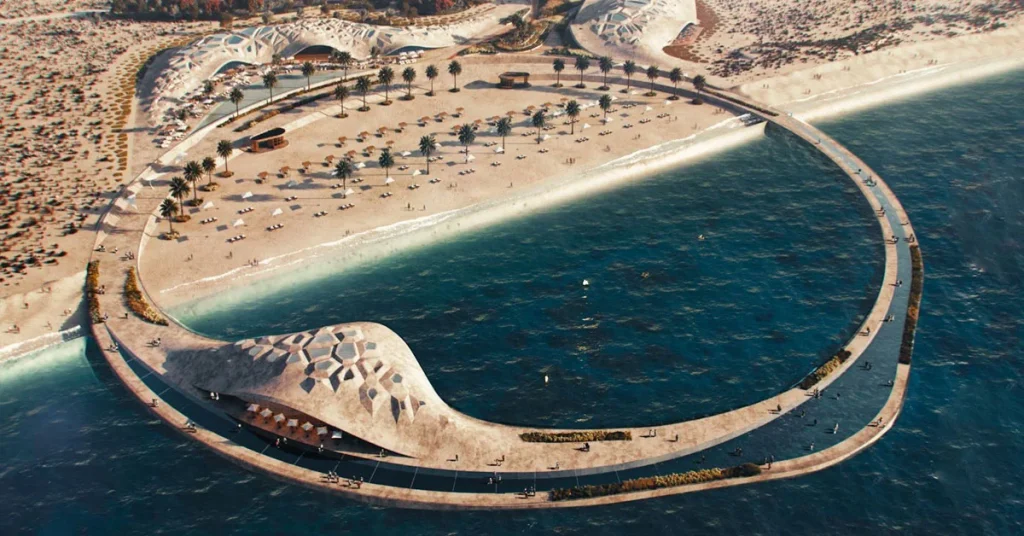 Jebel Ali Open Beach in Dubai Uae Arab1ae