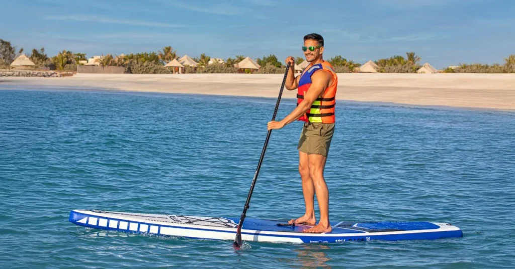 Paddleboarding at RAK Beaches Arab1ae