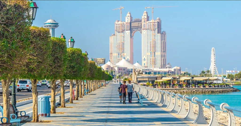 Walking Along Ajman Marina Boardwalk Arab1ae