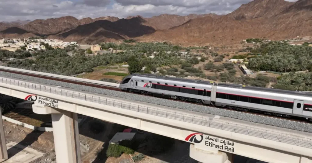 Logistics and Connectivity due to eithad railway arab1